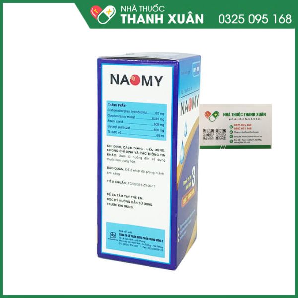 Naomy - Giảm các triệu chứng ho